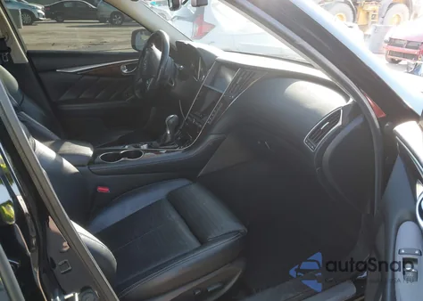 2015 Infiniti Q50 Hybrid Sport из США, поврежденный, VIN JN1AV7AP0FM790852